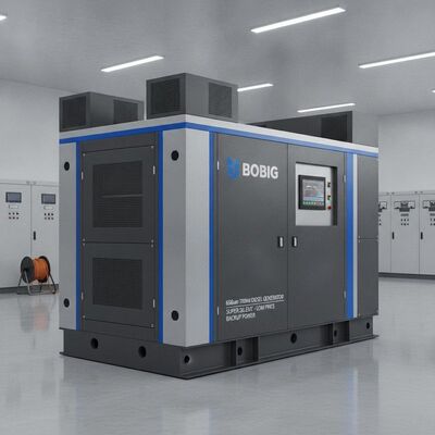 Bobig 650kW 700kW generatory wysokoprężne Generator zasilania dźwiękoodpornego Zestaw super cichy niskoprocentowe generatory wysokoprężne do zasilania zapasowego